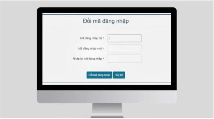 Bước 2: Đổi mật khẩu đăng nhập