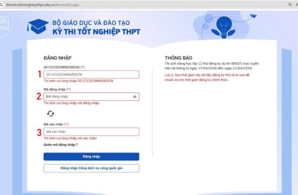 Bước 1: Đăng nhập hệ thống